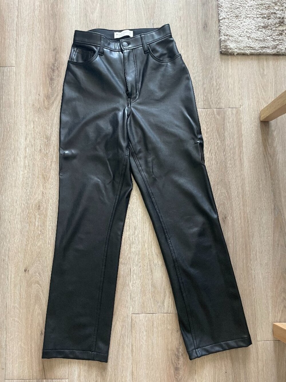 Abercrombie & Fitch Black Leather Pants